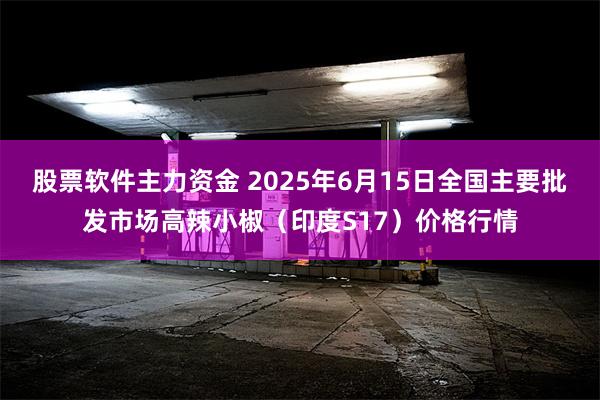 股票软件主力资金 2025年6月15日全国主要批发市场高辣小椒（印度S17）价格行情